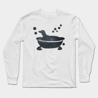 Dachshund in a bathtub Long Sleeve T-Shirt